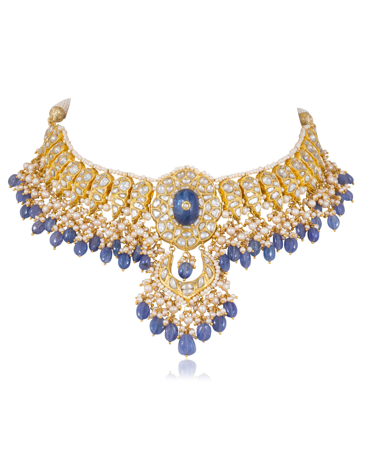 Vedantu Necklace and Lakshi Chandbalis Polki Set