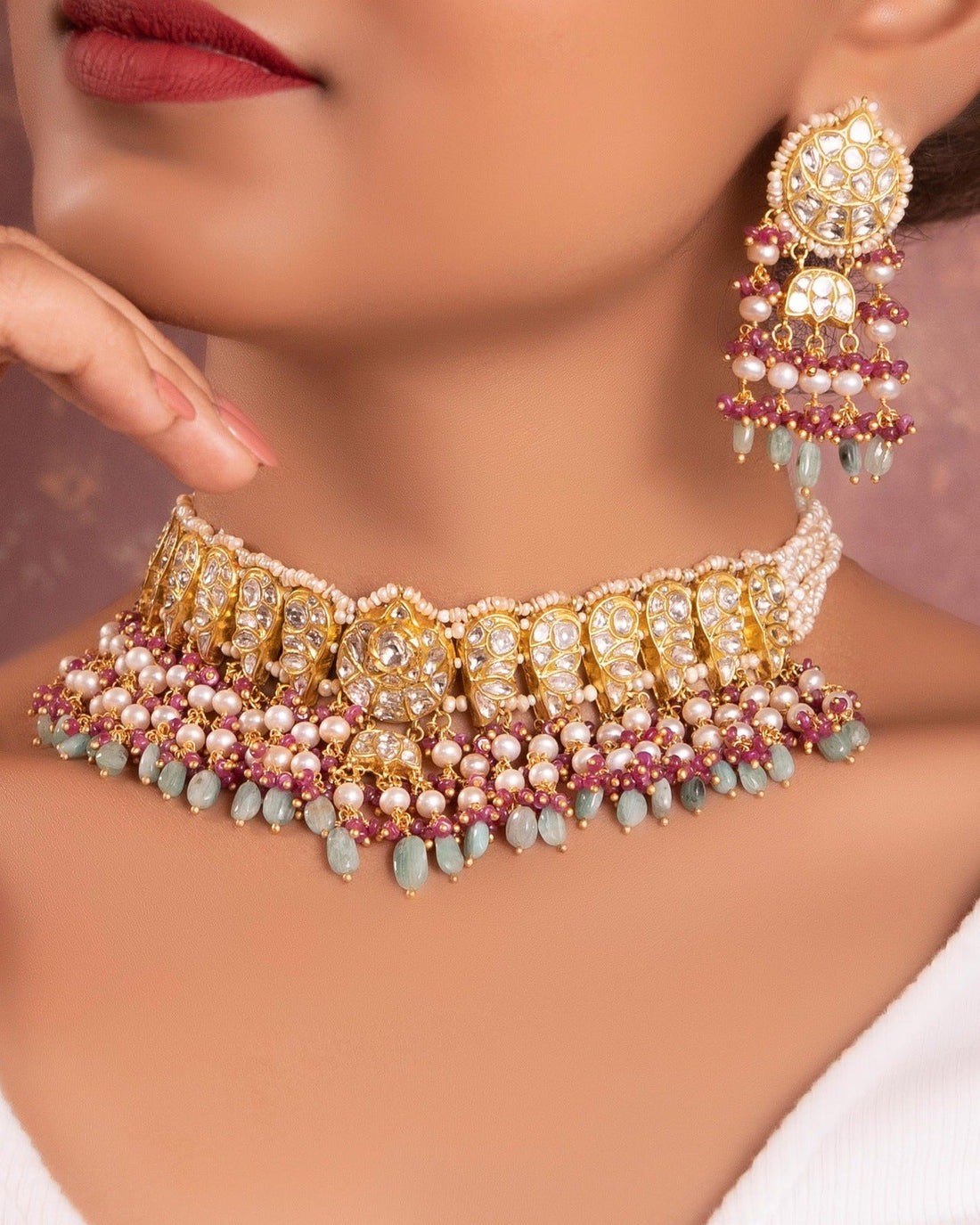 Dhvani Polki Choker