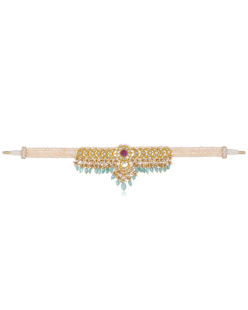 Jennifer Choker And Bhoomi Chandbalis Polki Set