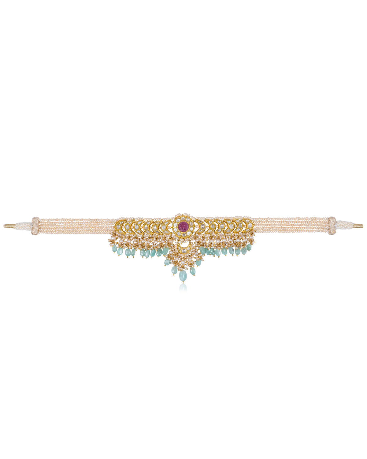 Jennifer Choker And Bhoomi Chandbalis Polki Set