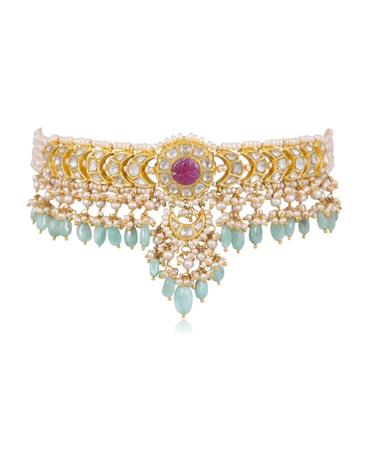 Jennifer Choker And Bhoomi Chandbalis Polki Set