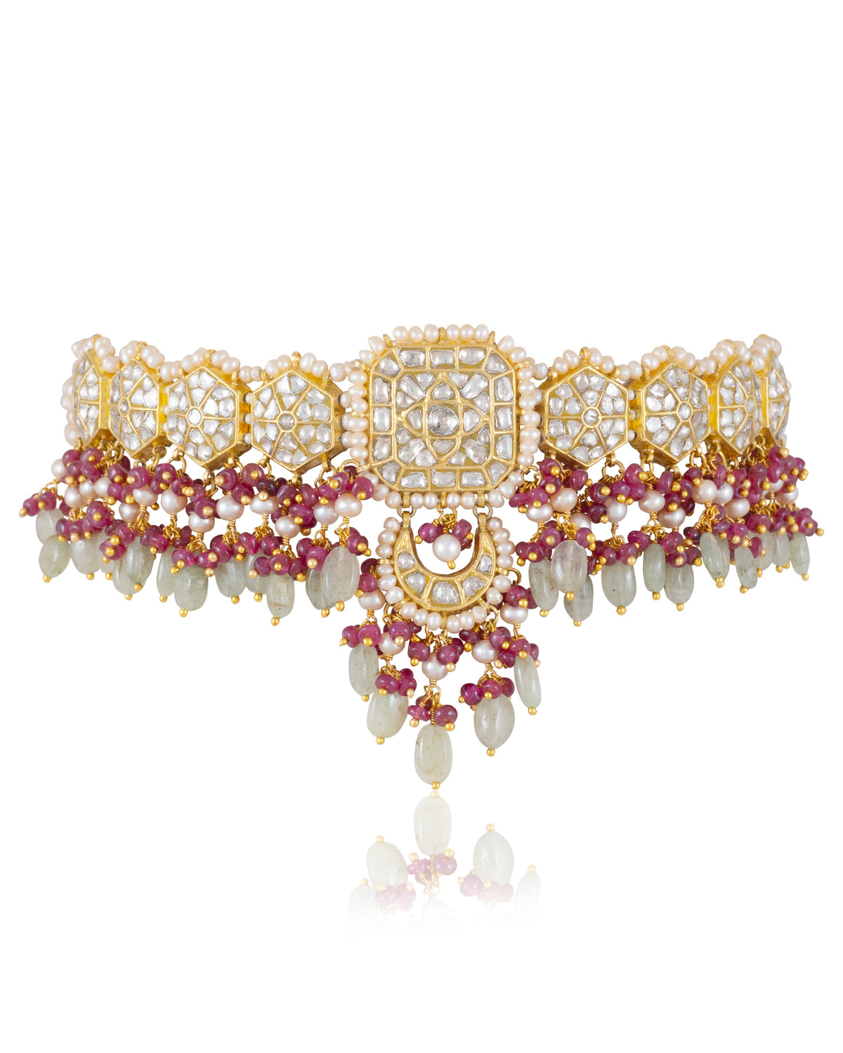 Advita Choker And Tanaz Chandbalis Polki Set