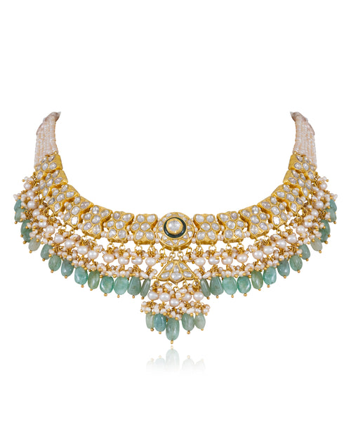 Mr And Mrs Mahi Set - Mahi Bridal Polki  Set