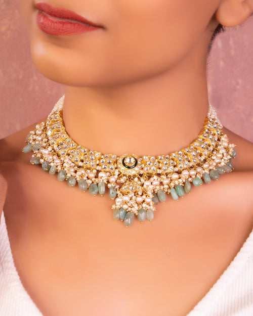 Mr And Mrs Mahi Set - Mahi Bridal Polki  Set