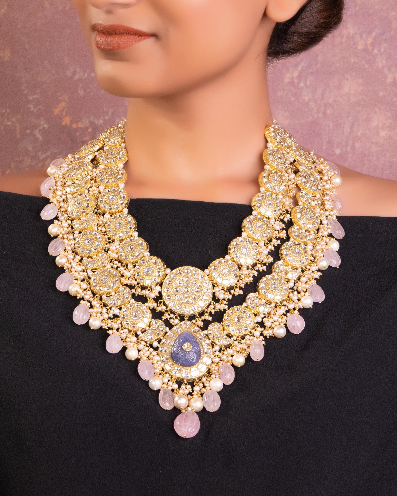 Darshita Polki Long Necklace