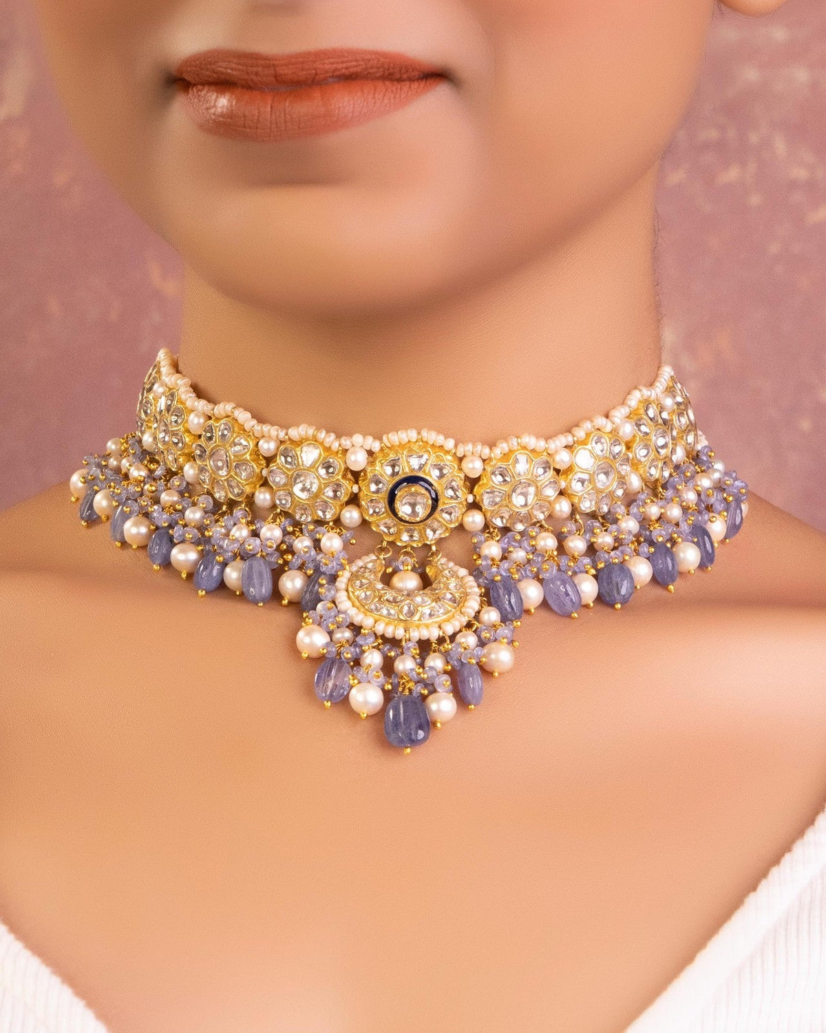 Nitanshi Choker And Parinita Chandbalis Polki Set