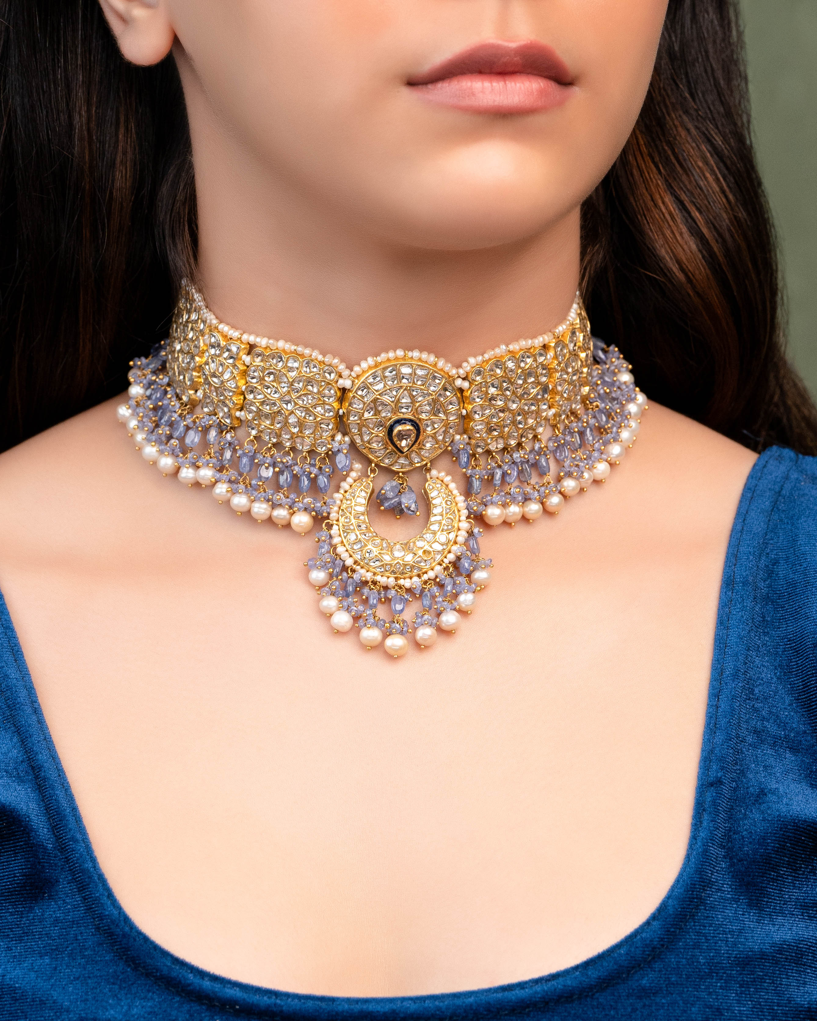 Vasundhara Polki Choker