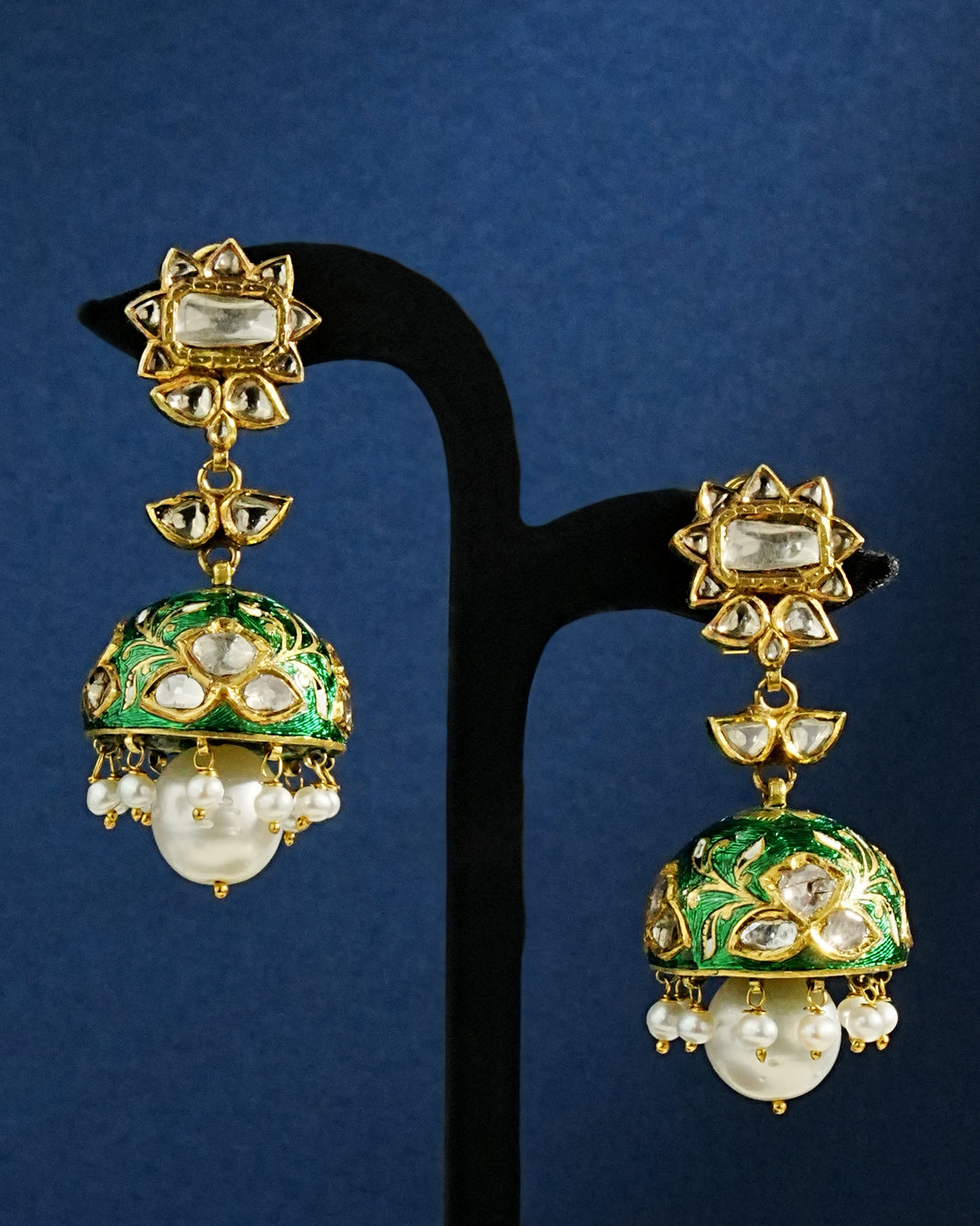 Harshita Polki Jhumkas