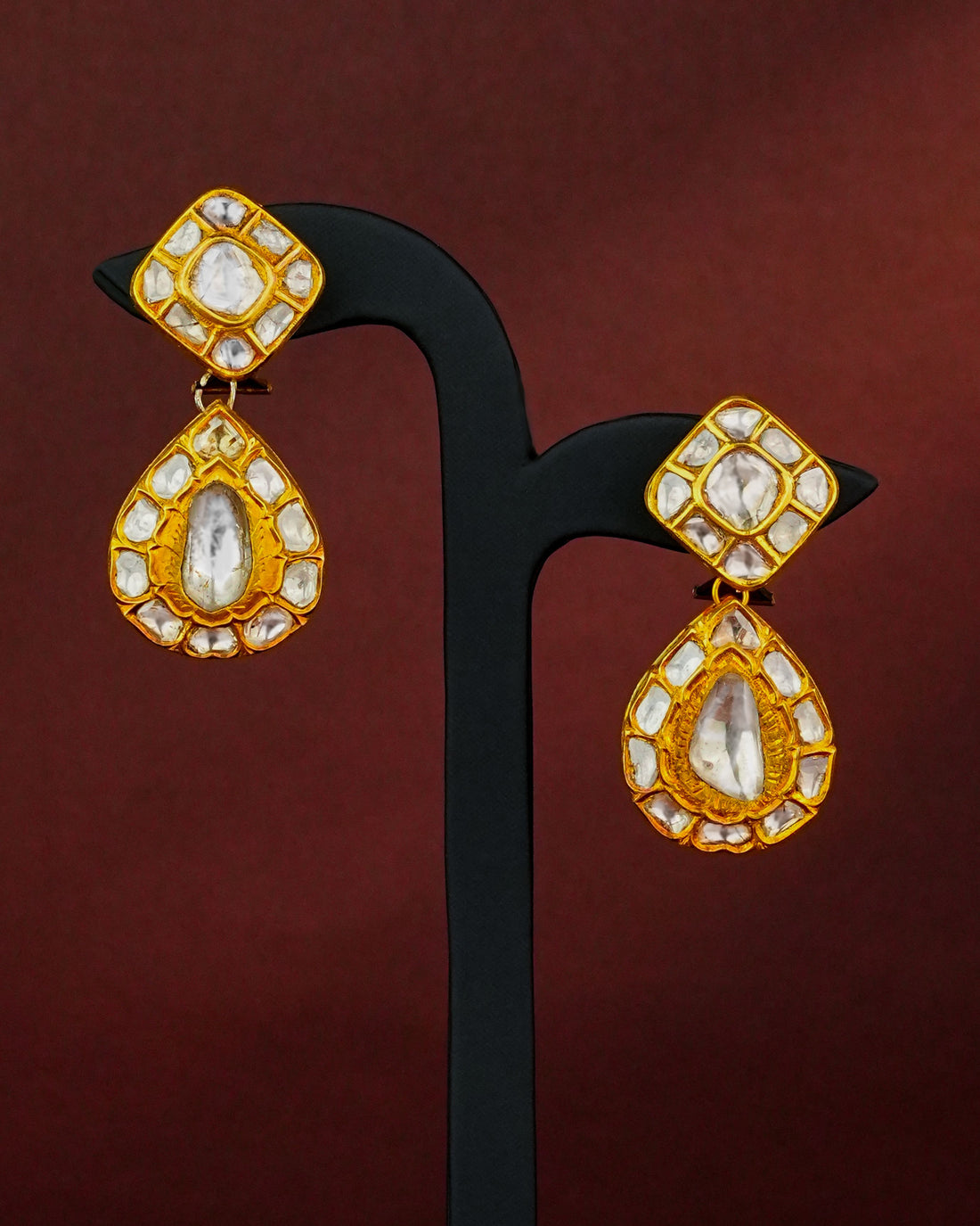 Ojasvi Polki Long Earrings