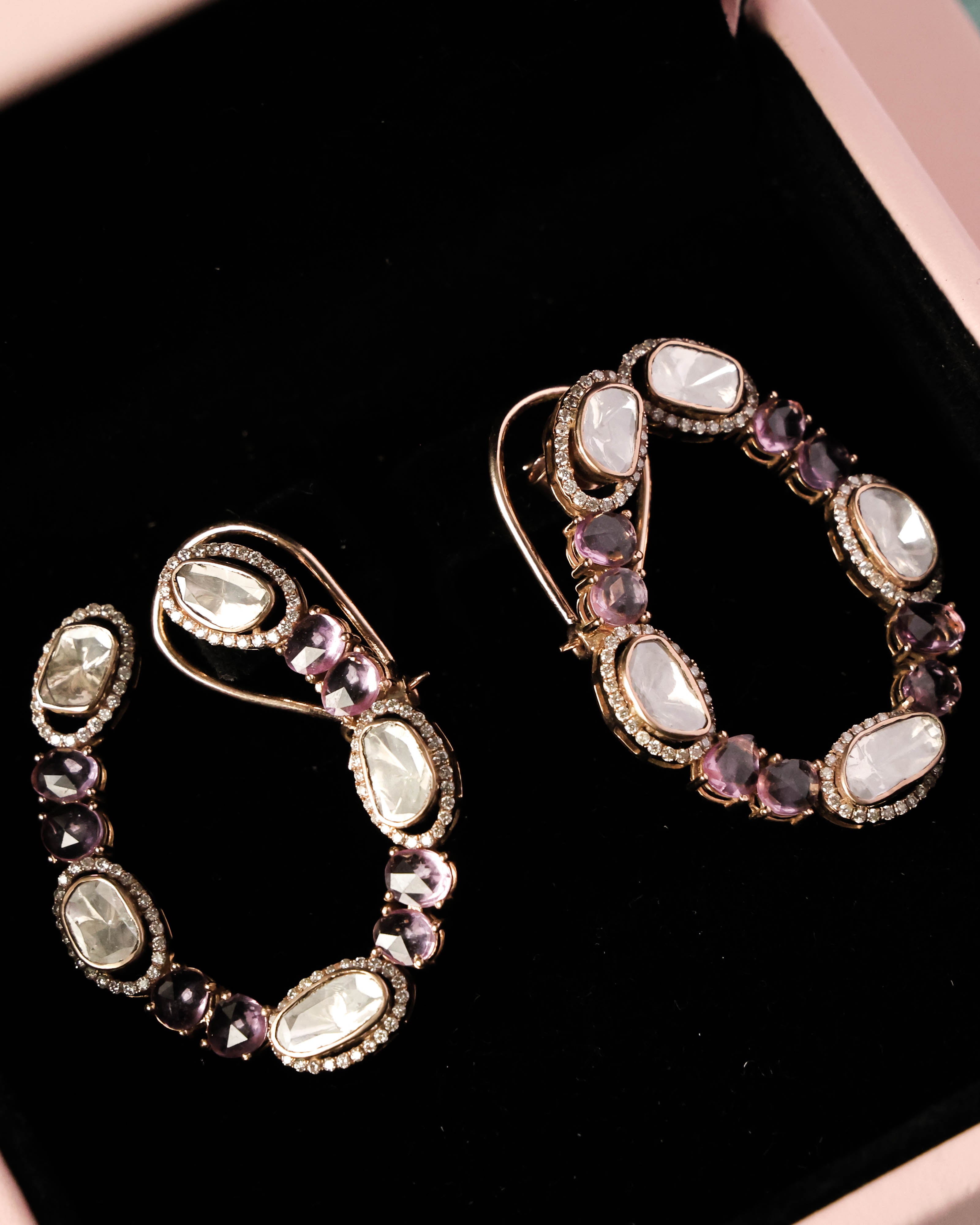 Nehya Polki And Diamond Long Earrings