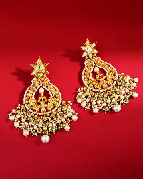 Ishanvi Jadau Polki Chandbalis