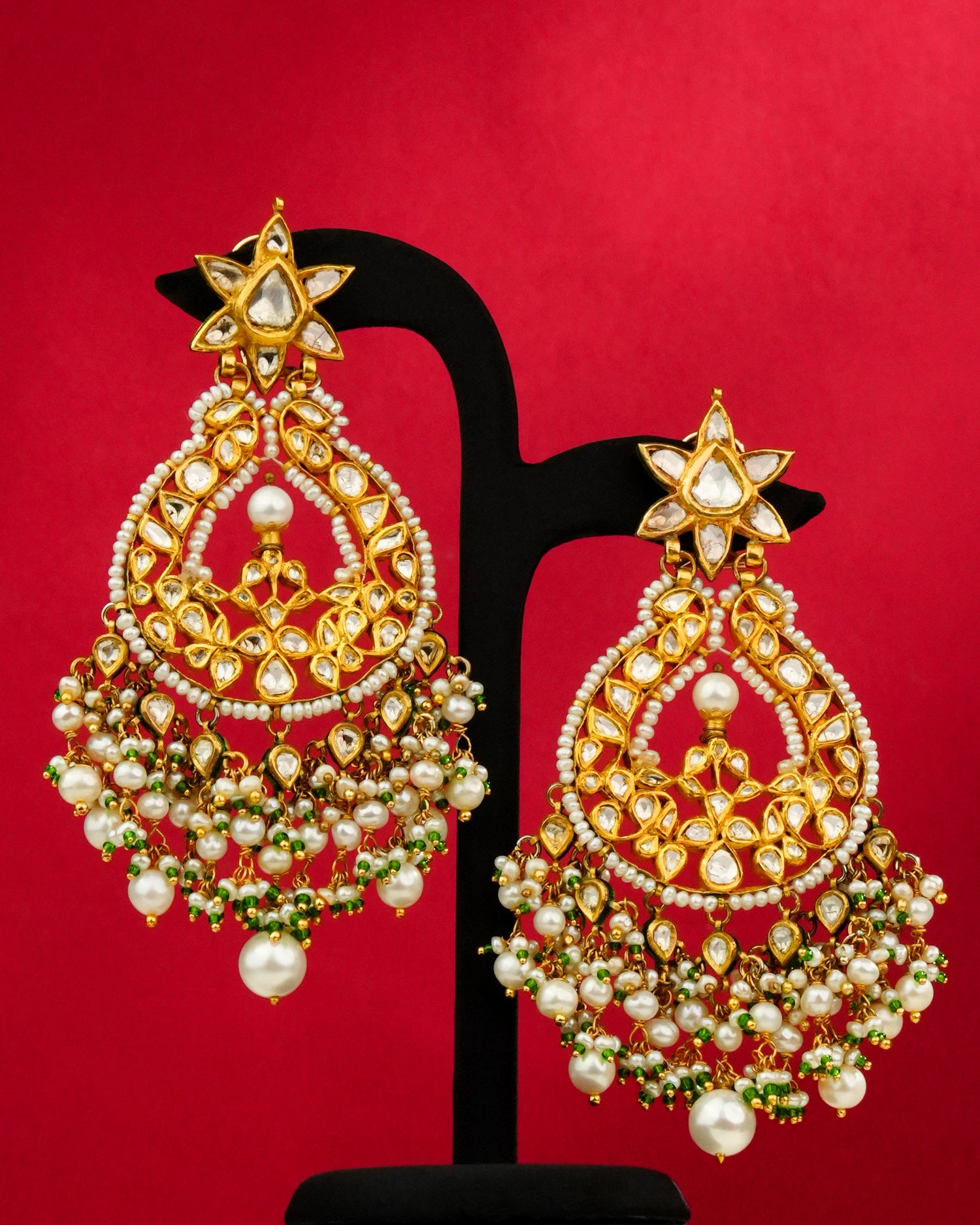 Ishanvi Jadau Polki Chandbalis