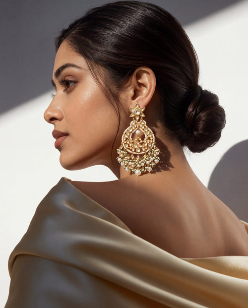 Ishanvi Jadau Polki Chandbalis