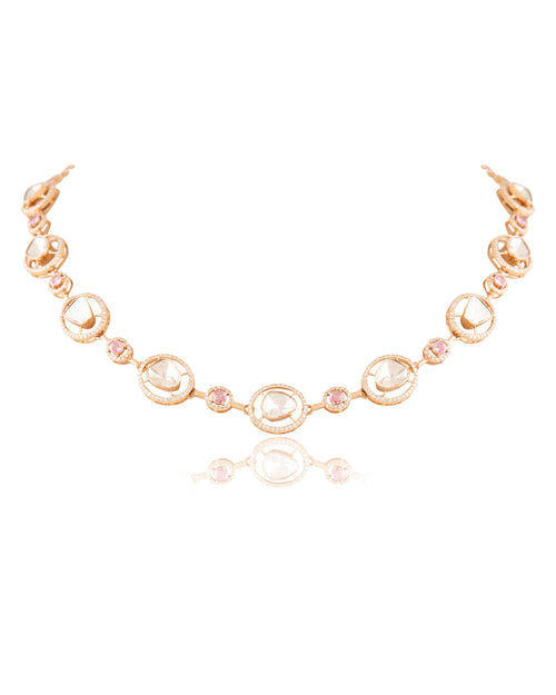Lyra Polki And Diamond Necklace