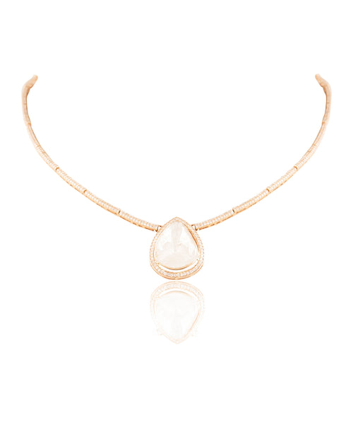 Gurleen Polki And Diamond Pendant