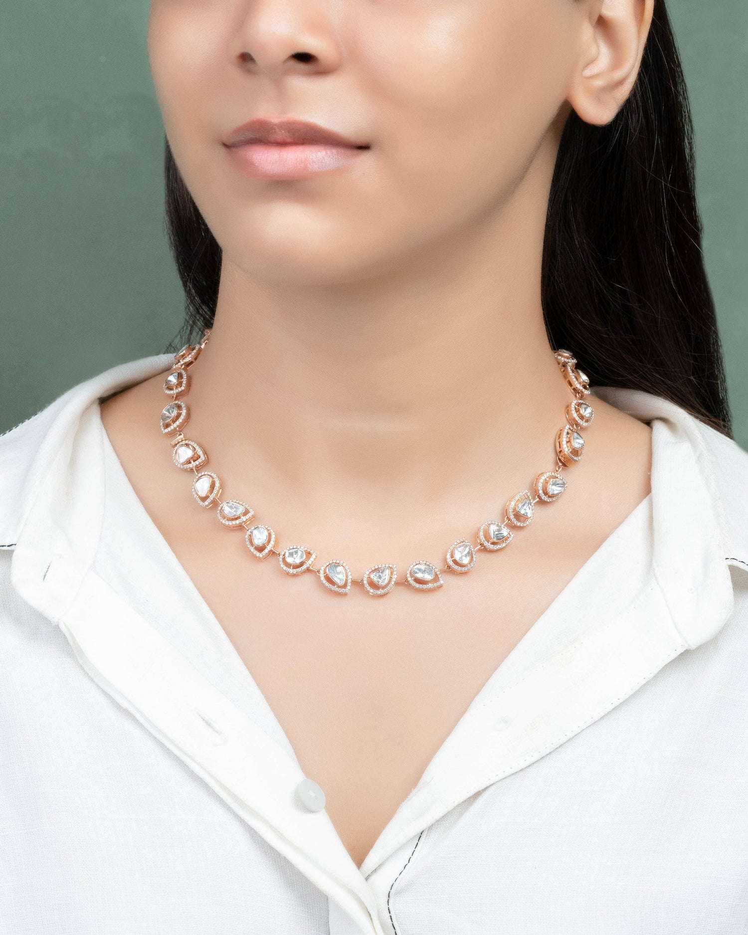 Preeti Polki And Diamond Necklace