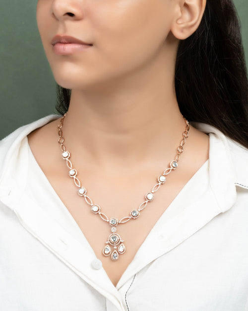 Emma Polki  And Diamond Necklace