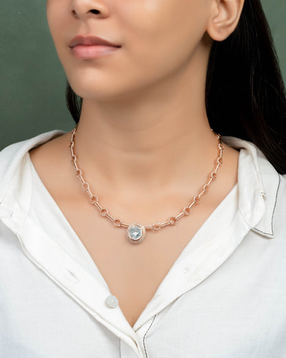 Mitali Polki And Diamond Necklace