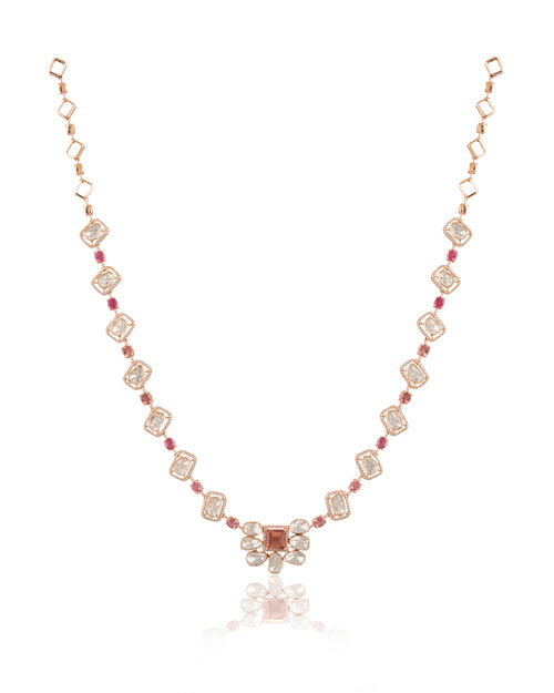 Maeve Polki  And Diamond Necklace