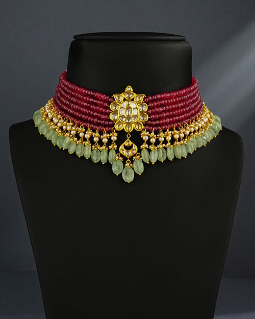 Ridhi Polki Bead Choker