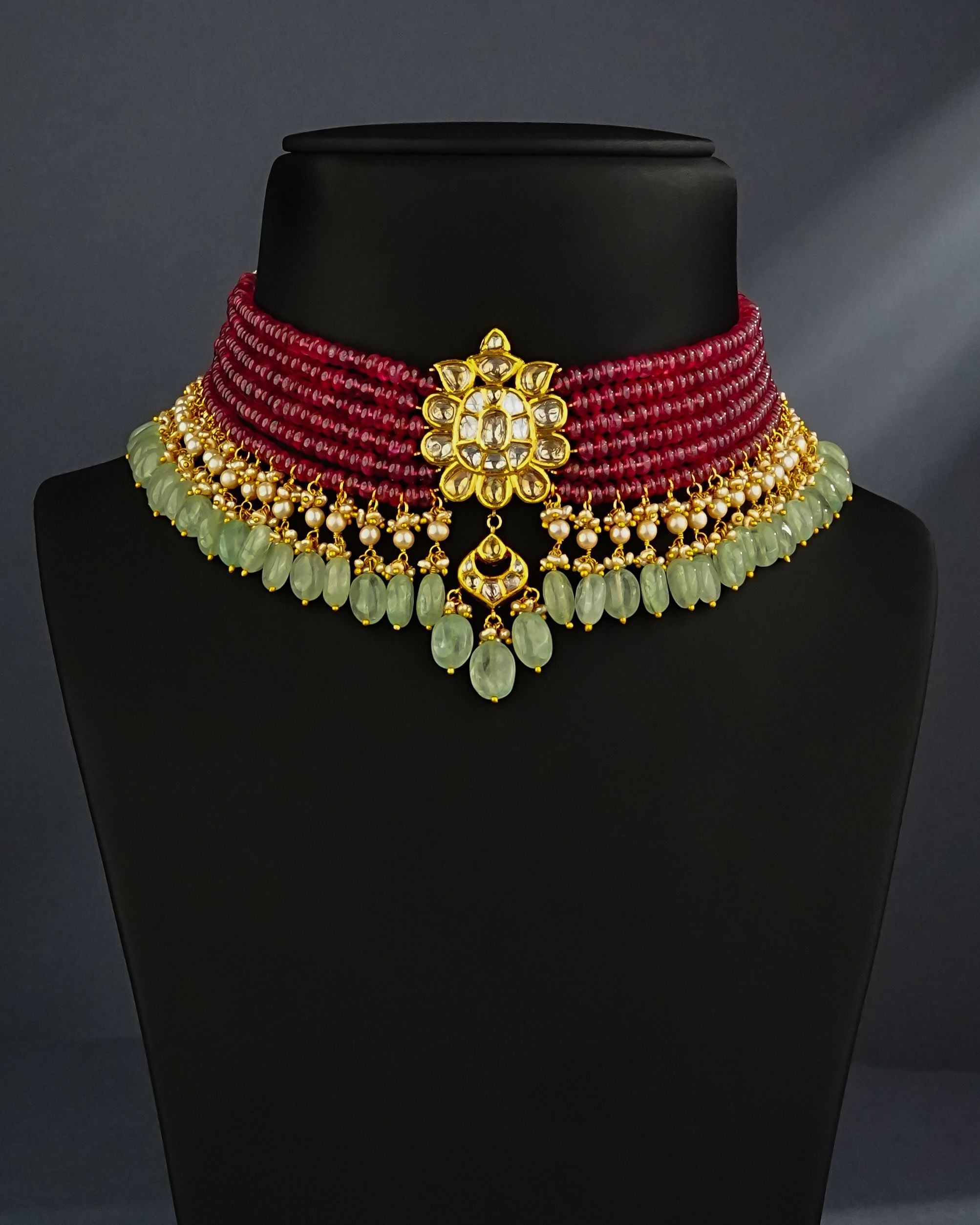 Ridhi Polki Bead Choker