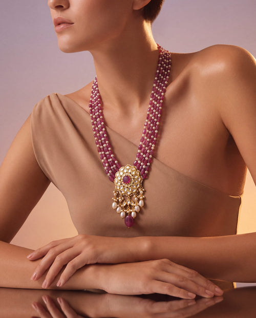 Jeena Polki Bead Pendant