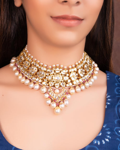 Radhika Jadau Polki Necklace