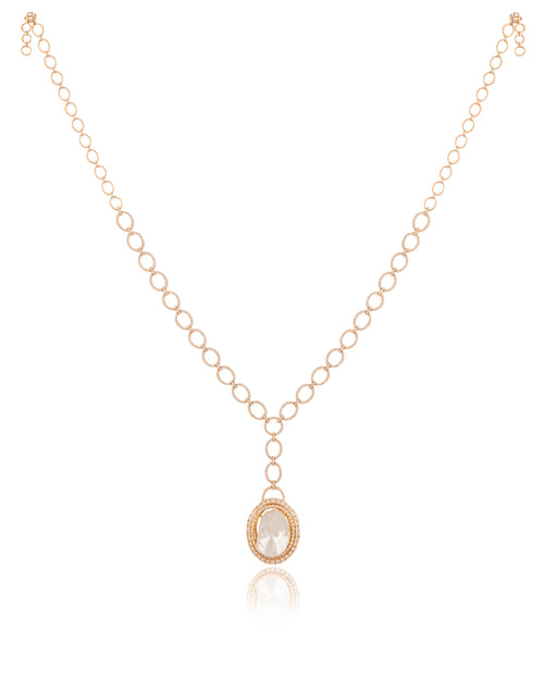 Risha Polki And Diamond Necklace