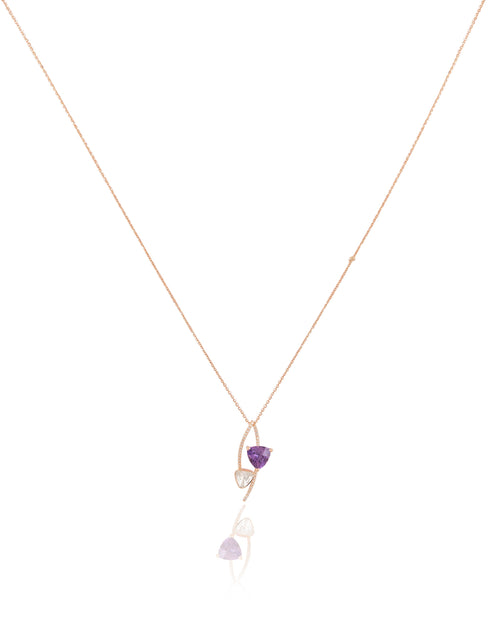 Samidha Pendant And Midha Tops Polki And Diamond Set