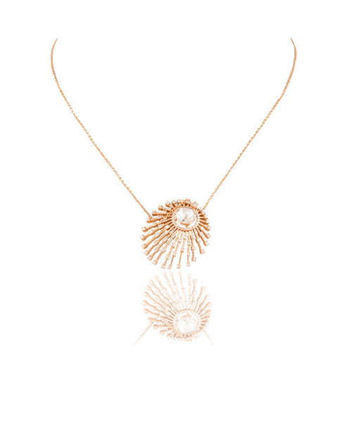 Akruti Polki And Diamond Pendant