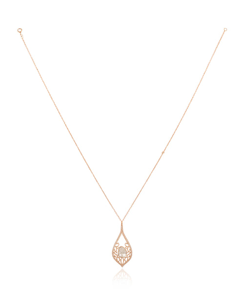 Shaina Polki And Diamond Pendant