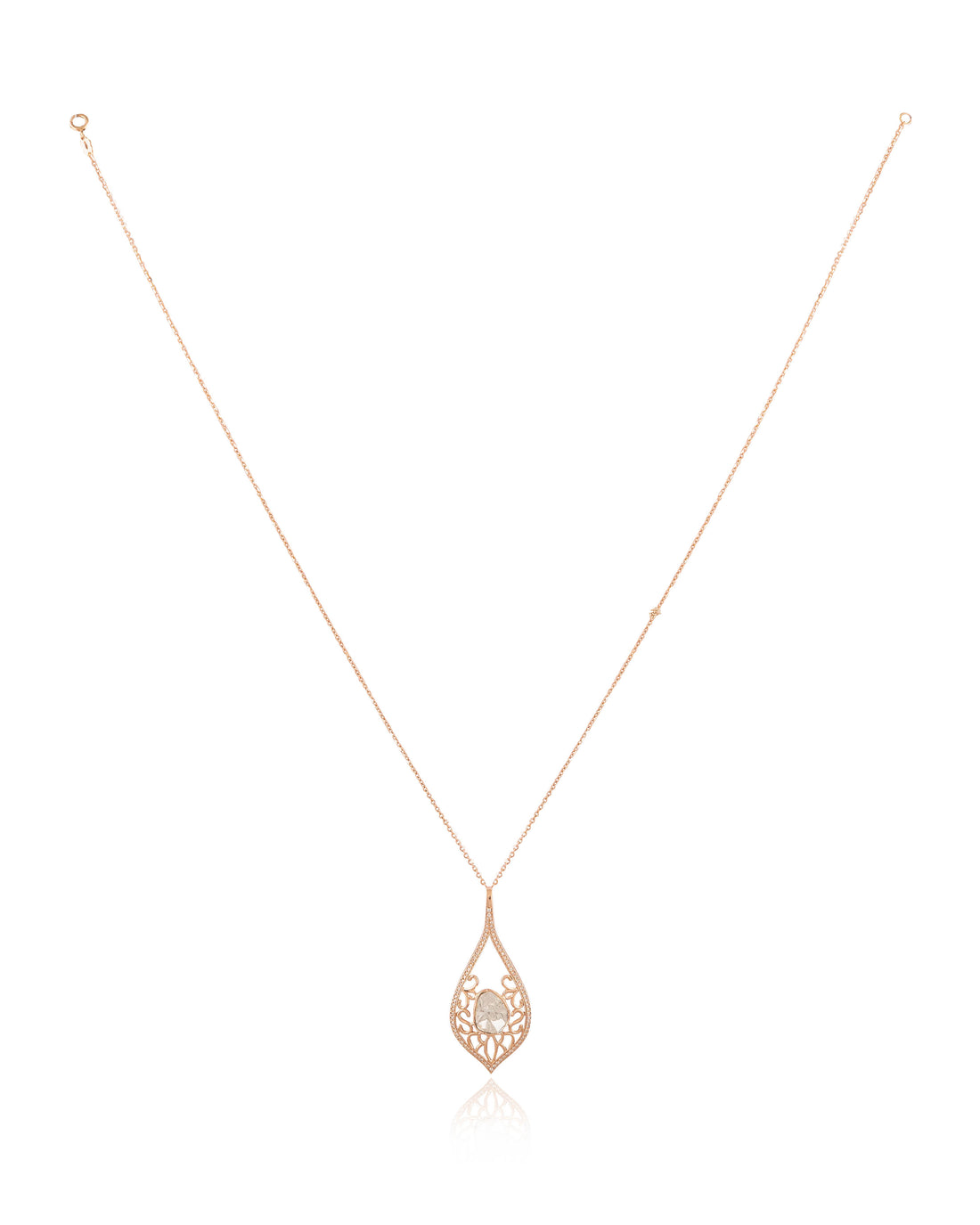 Shaina Polki And Diamond Pendant