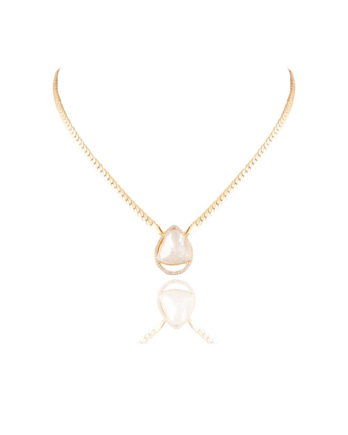 Manisha Polki And Diamond Pendant