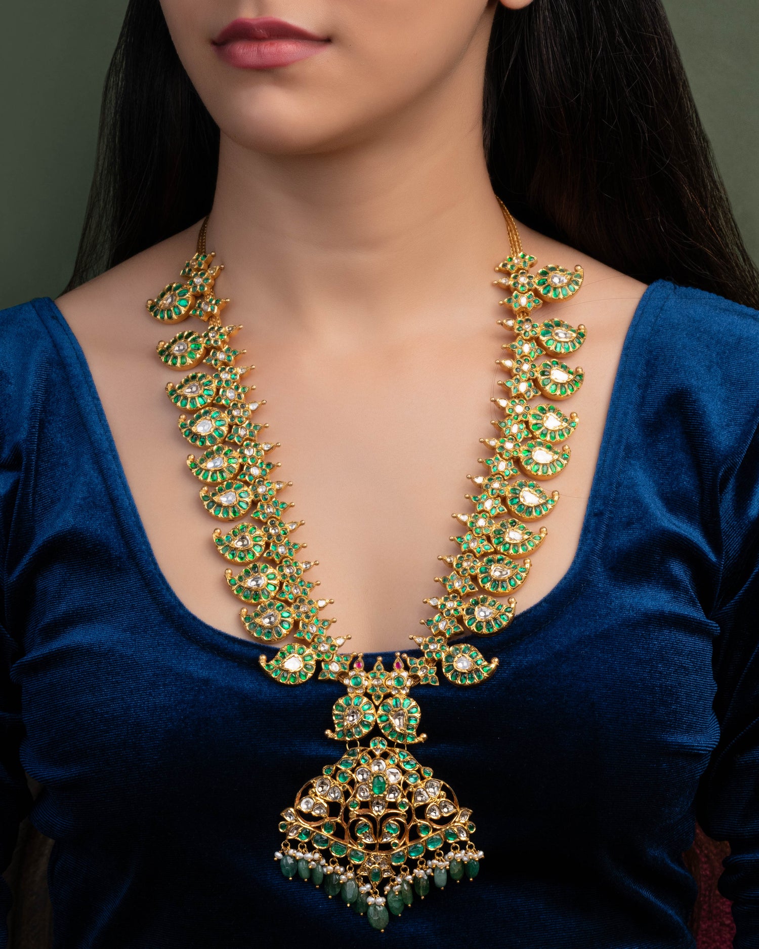 Jadau Polki Long Necklace