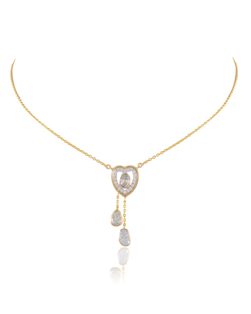 Justine Polki And Diamond Pendant