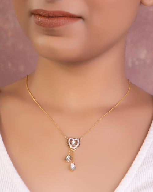 Justine Polki And Diamond Pendant