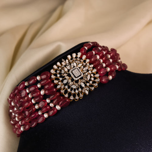 Natural  Beaded Choker