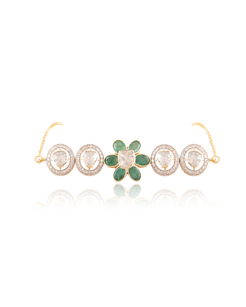 Tiya Bridal Polki And Diamond Set