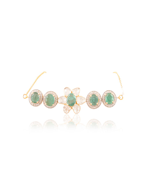 Taahira Bridal Polki And Diamond Set