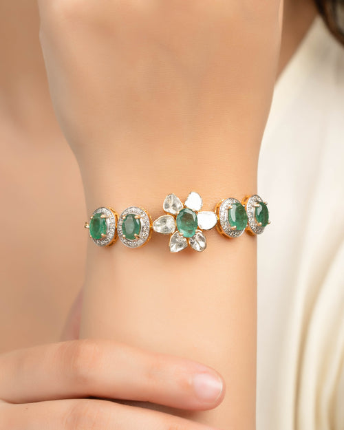 Taahira Bridal Polki And Diamond Set