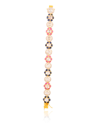 Nita Polki And Diamond Loose Bracelet