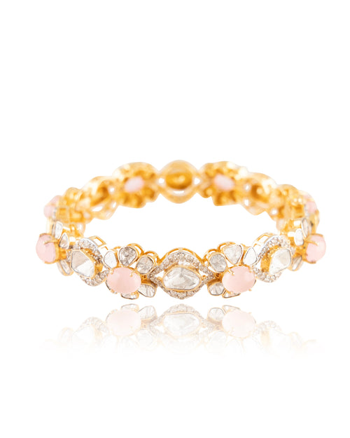 Vedika Polki And Diamond Bangle