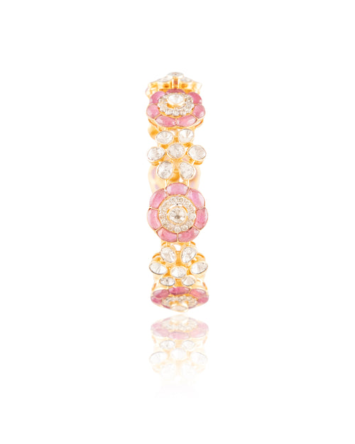 Nyla Polki  And Diamond Bangle
