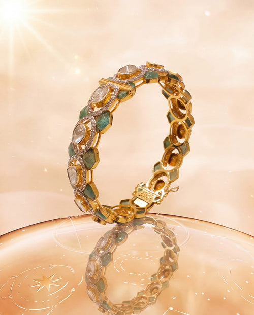 Evie Polki And Diamond Bangle