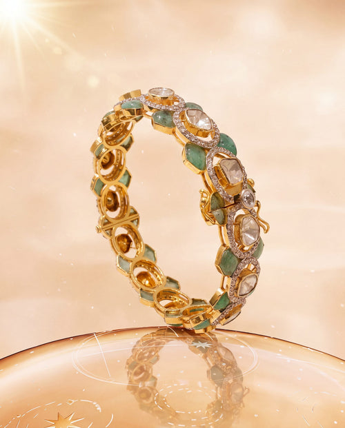 Evie Polki And Diamond Bangle
