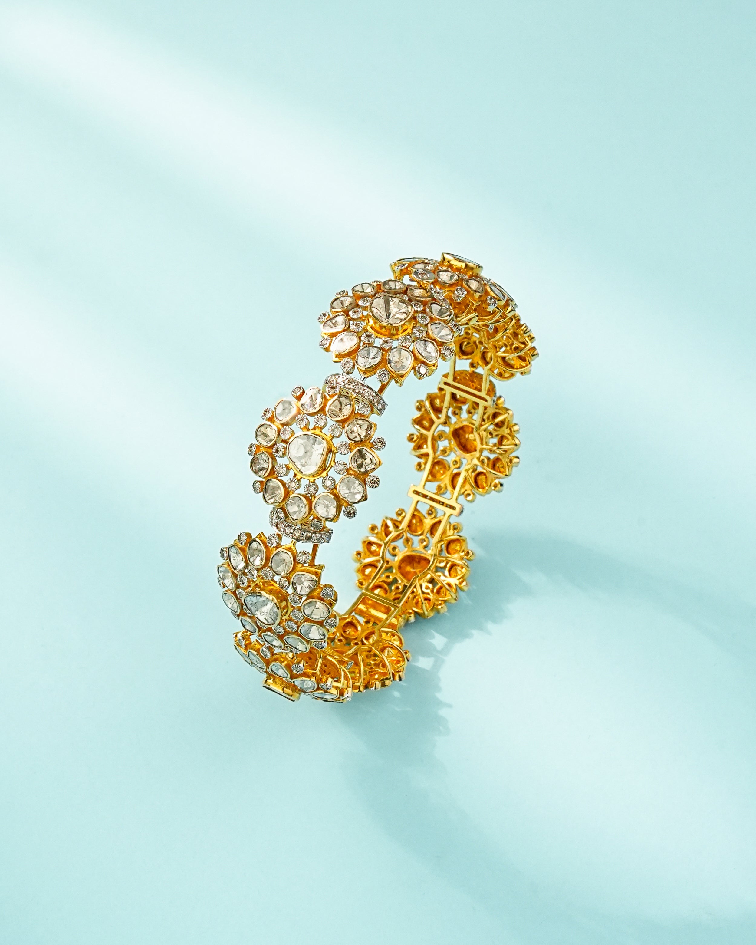 Kaynat Polki And Diamond Loose Bracelet