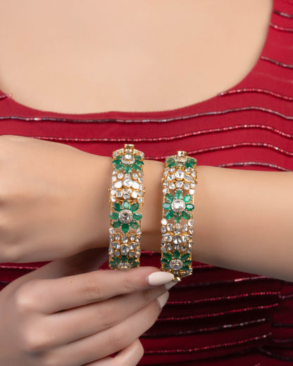 Ishani Polki And Diamond Bangle