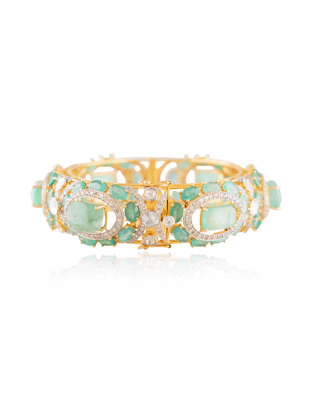 Nora Polki And Diamond Bangle