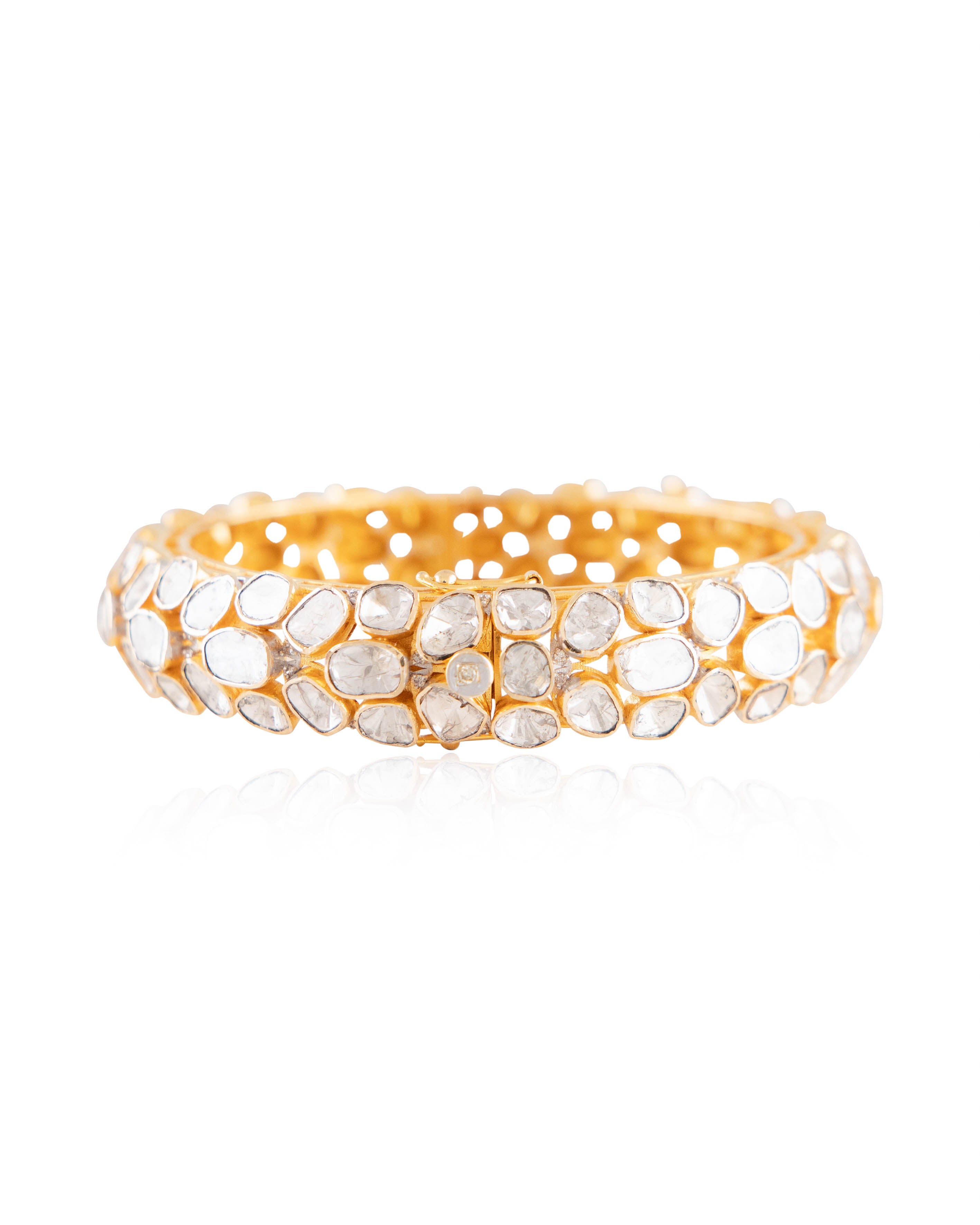 Samiksha Polki And Diamond Bangle