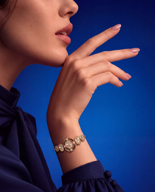 Candice Polki And Diamond Loose Bracelet